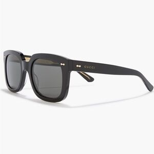 Gucci Black and Gold Designer Sunglasses